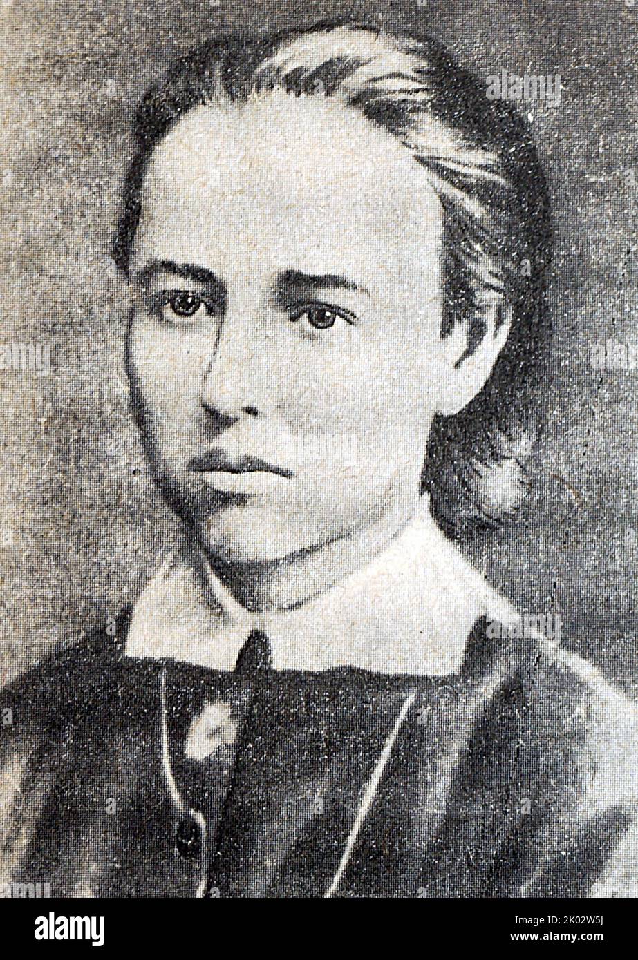 Sofia Lvovna Perova (1853-1881). Russischer Revolutionär und Mitglied der nihilistischen revolutionären Organisation Narodnaja Wolja. Sie half bei der erfolgreichen Tötung von Alexander II. Von Russland, für die sie durch Erhängen hingerichtet wurde. Stockfoto