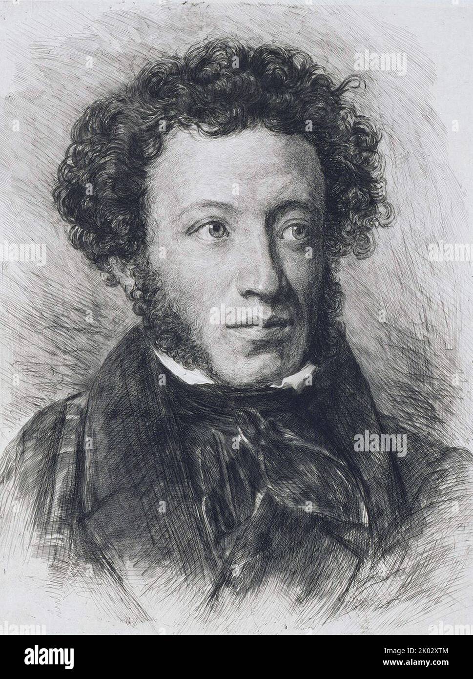 Porträt von Alexandre Pushkin, von Vassili Mate. 1899 Stockfoto