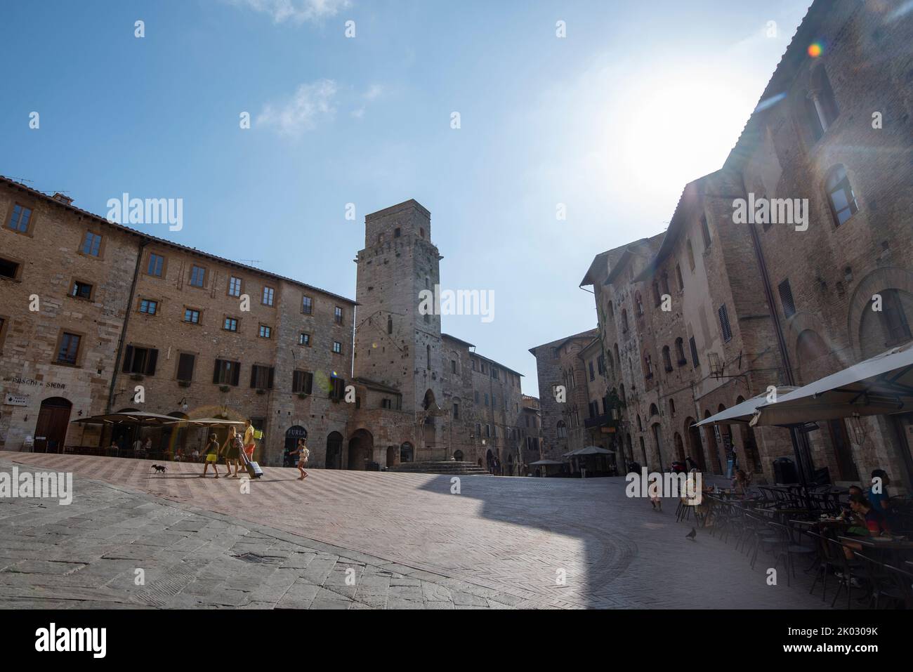 San Gimignano, seit 1990 UNESCO Weltkulturerbe, San Gimignano, Toskana, Italien Stockfoto