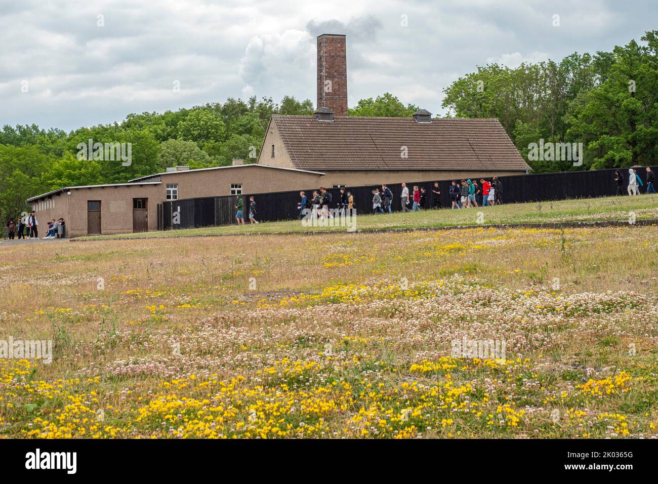 Krematorium, KZ-Gedenkstätte Buchenwald auf dem Ettersberg bei Weimar, Thüringen, Deutschland Stockfoto