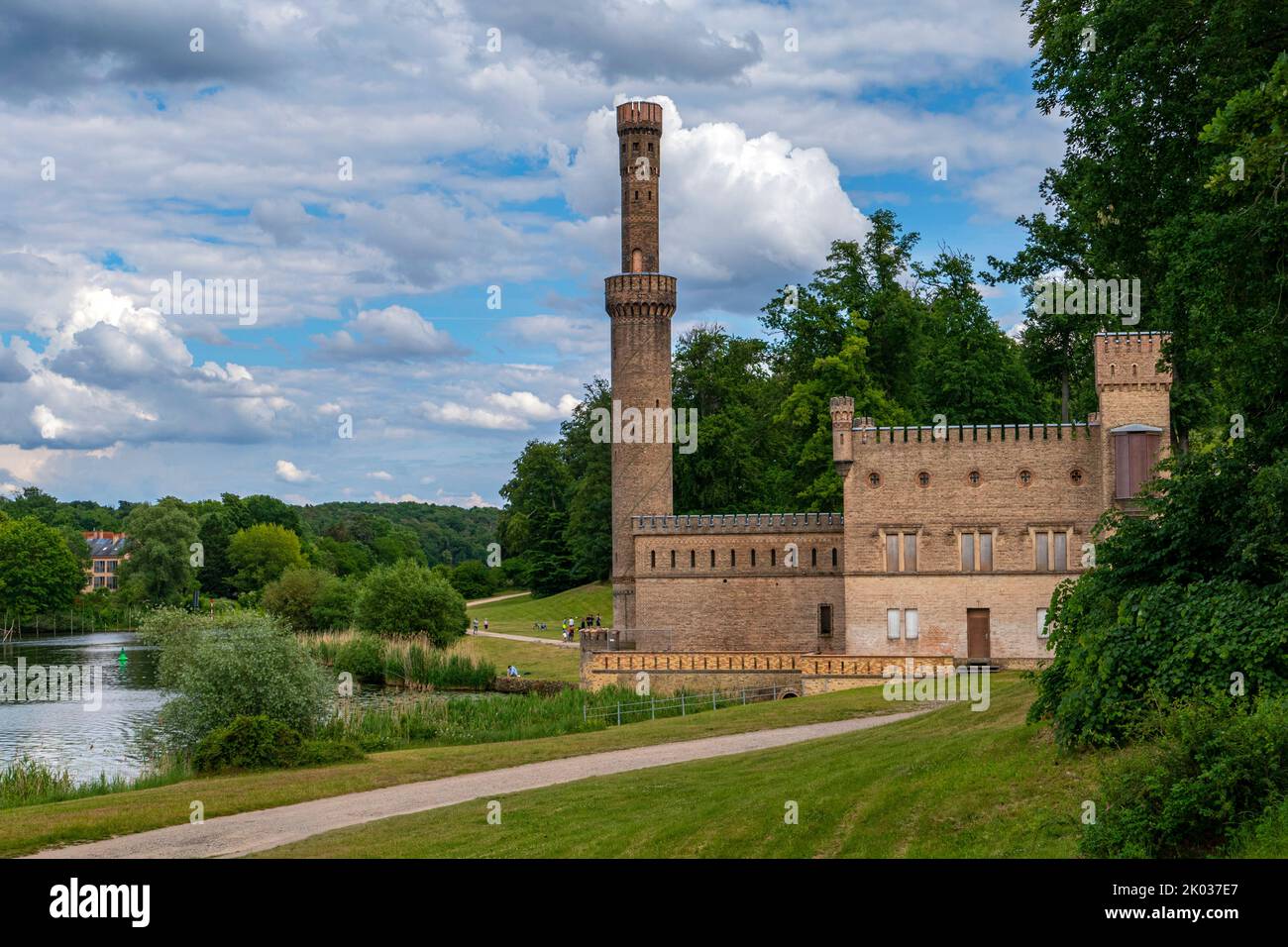 Dampfmaschinenhaus im Park Babelsberg, Potsdam, Brandenburg, Deutschland Stockfoto