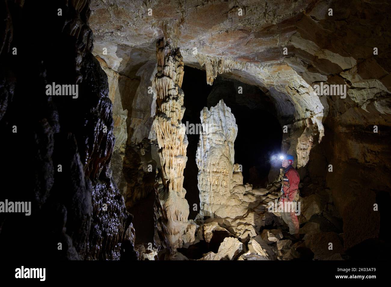 Grotto de la Malatière Stockfoto