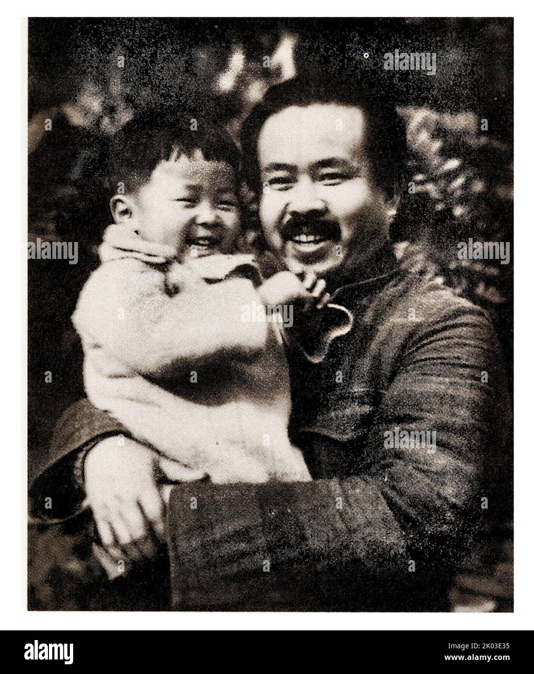 Ren Bishi (1904 -1950) militärischer und politischer Führer in der frühen Kommunistischen Partei Chinas (KPCh). Stockfoto