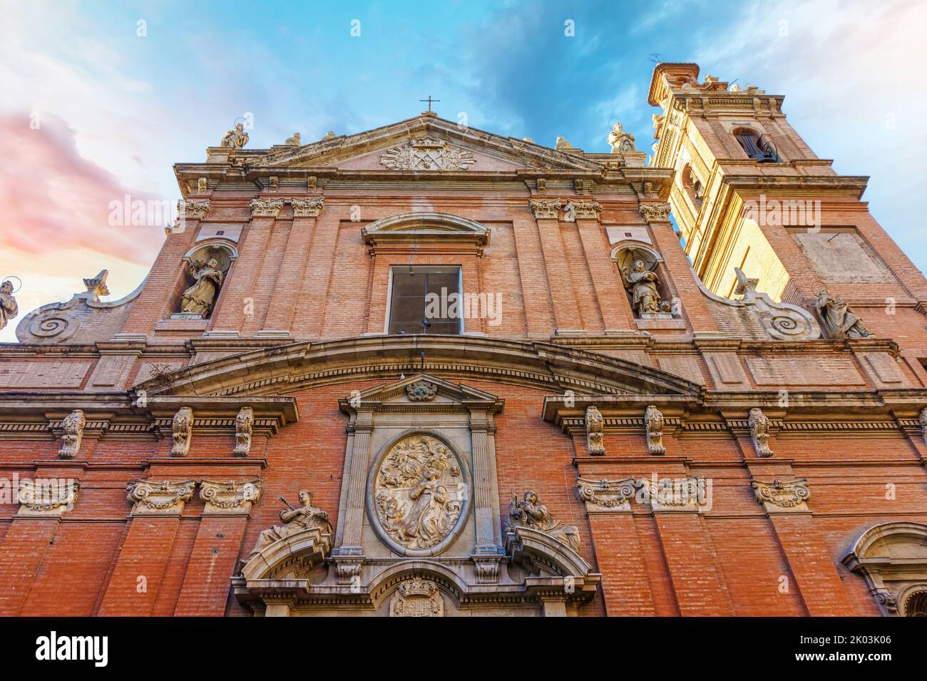 Kirche von Santo Tomas y San Fam Neri in Valencia, Spanien Stockfoto