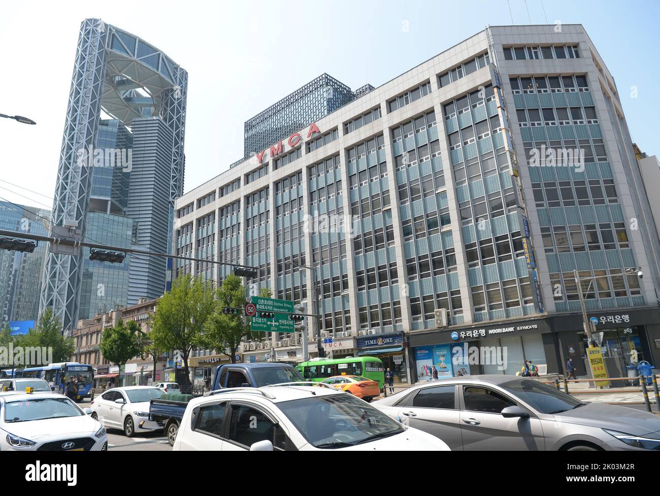 YMCA Hostel im Zentrum von Seoul, Südkorea Stockfoto