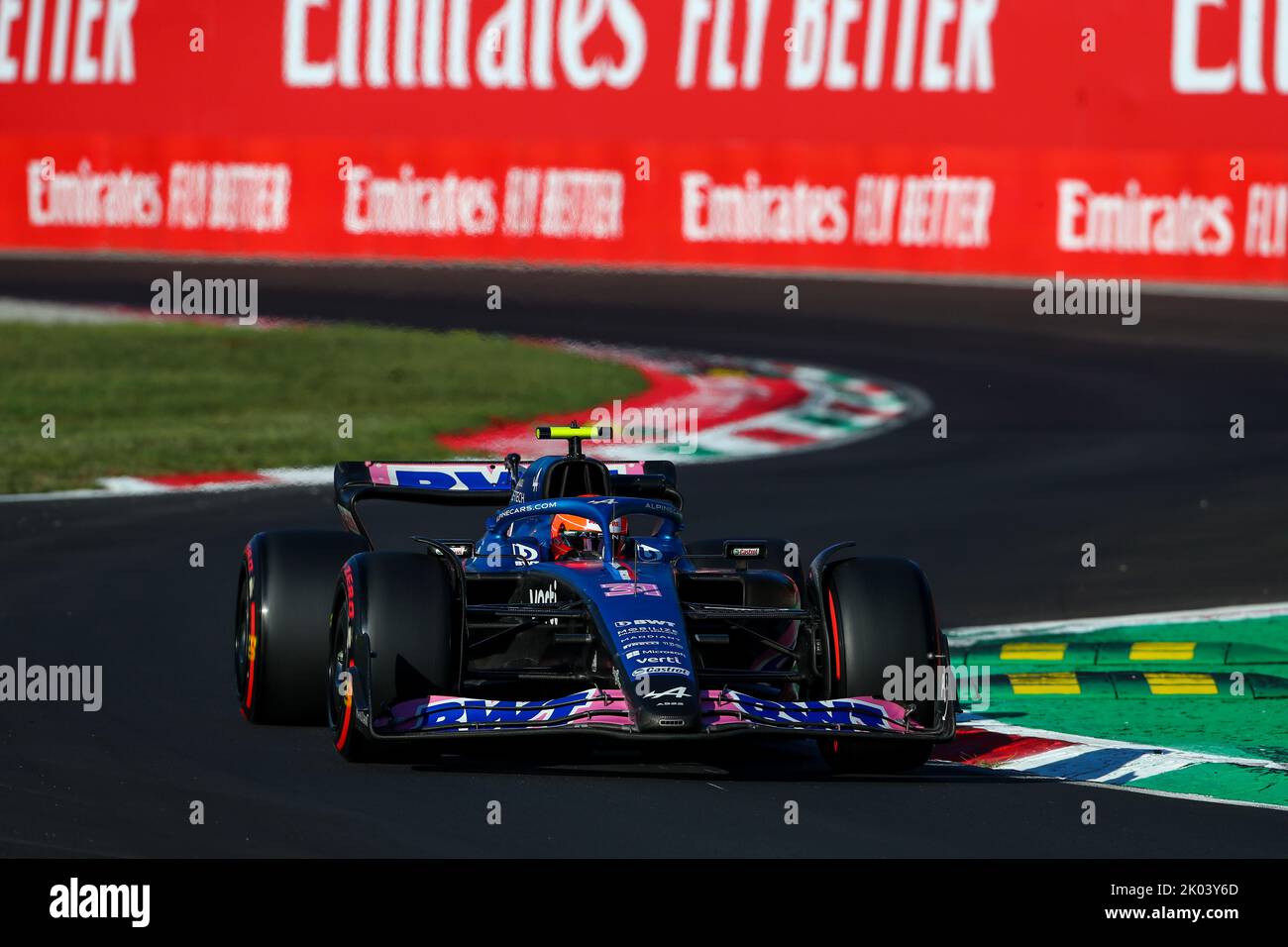 Monza, MB, Italien. 9. September 2022. Esteban Ocon(FRA) Alpine A522. Während DER FORMEL 1 PIRELLI GRAN PREMIO D'ITALIA 2022, Monza, ITALIEN (Bildquelle: © Alessio De Marco/ZUMA Press Wire) Bildquelle: ZUMA Press, Inc./Alamy Live News Stockfoto