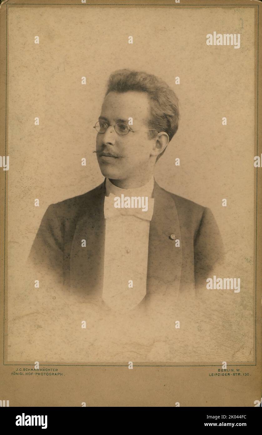 Porträt der Pianistin und Komponistin Jos&#xe9; Vianna da Motta (1868-1948), c. 1898. Private Sammlung. Stockfoto