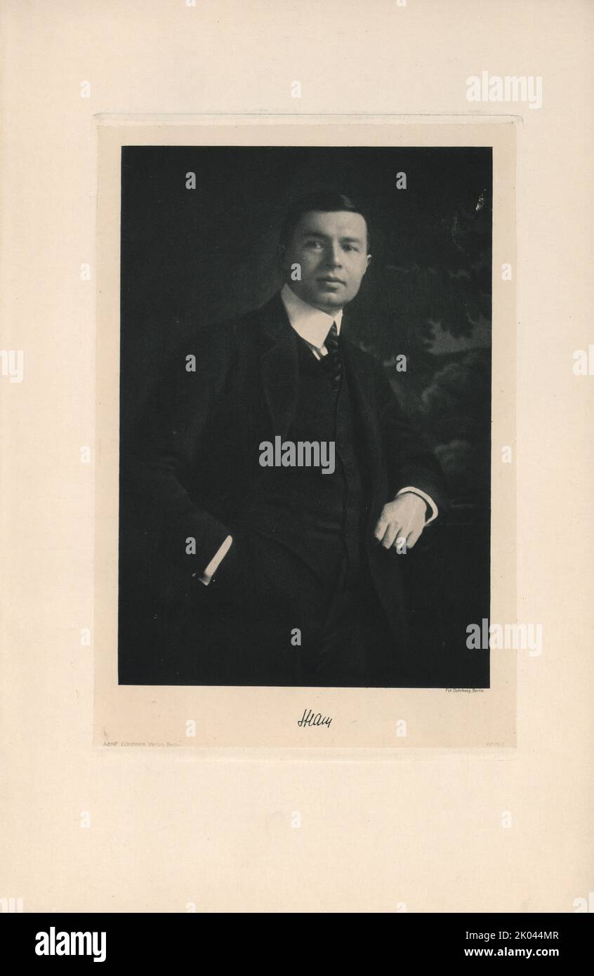 Porträt von Moritz Straus (1882-1959), 1920. Private Sammlung. Stockfoto