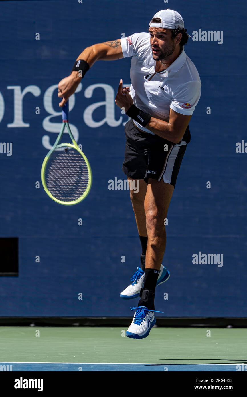 Matteo errettini bei den US Open 2022. Stockfoto
