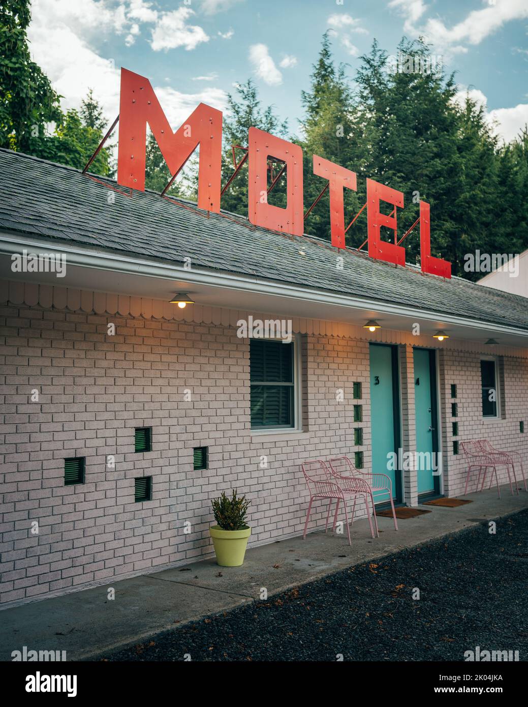 Starlite Motel Vintage-Schild, Kerhonkson, New York Stockfoto