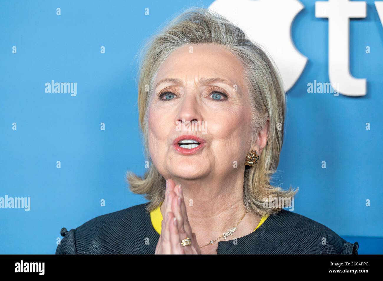 New York, Usa. 08. September 2022. Hillary Clinton nimmt an der Apple TV-Dokuserie „Gutsy“-Premiere im Times Center Theatre in New York City Teil. Kredit: SOPA Images Limited/Alamy Live Nachrichten Stockfoto