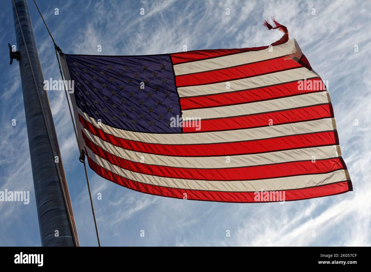 USA und Bundesstaaten Fahne am Stab - Fahne am Stab New York