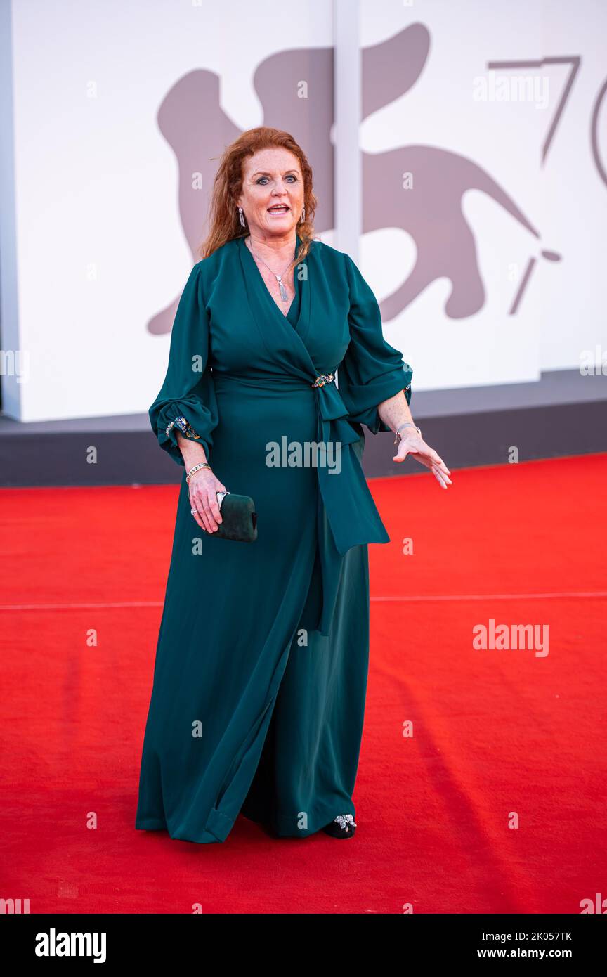 Sarah Ferguson besucht den roten Teppich „The Son“ beim Internationalen Filmfestival Venedig 79. am 07. September 2022 in Venedig, Italien. Stockfoto