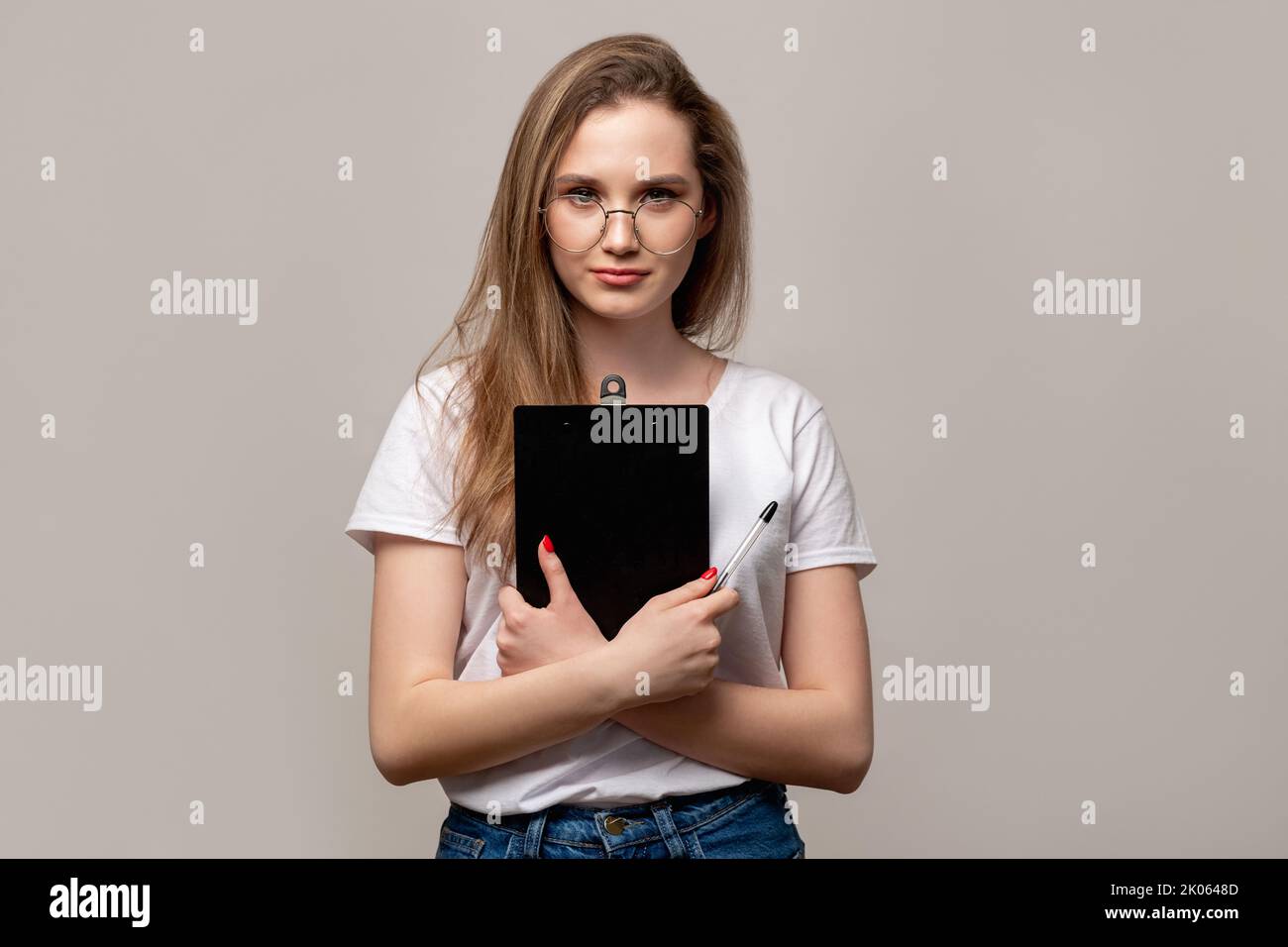 Erfolgreiche weibliche Führung zuversichtlich Stockfoto