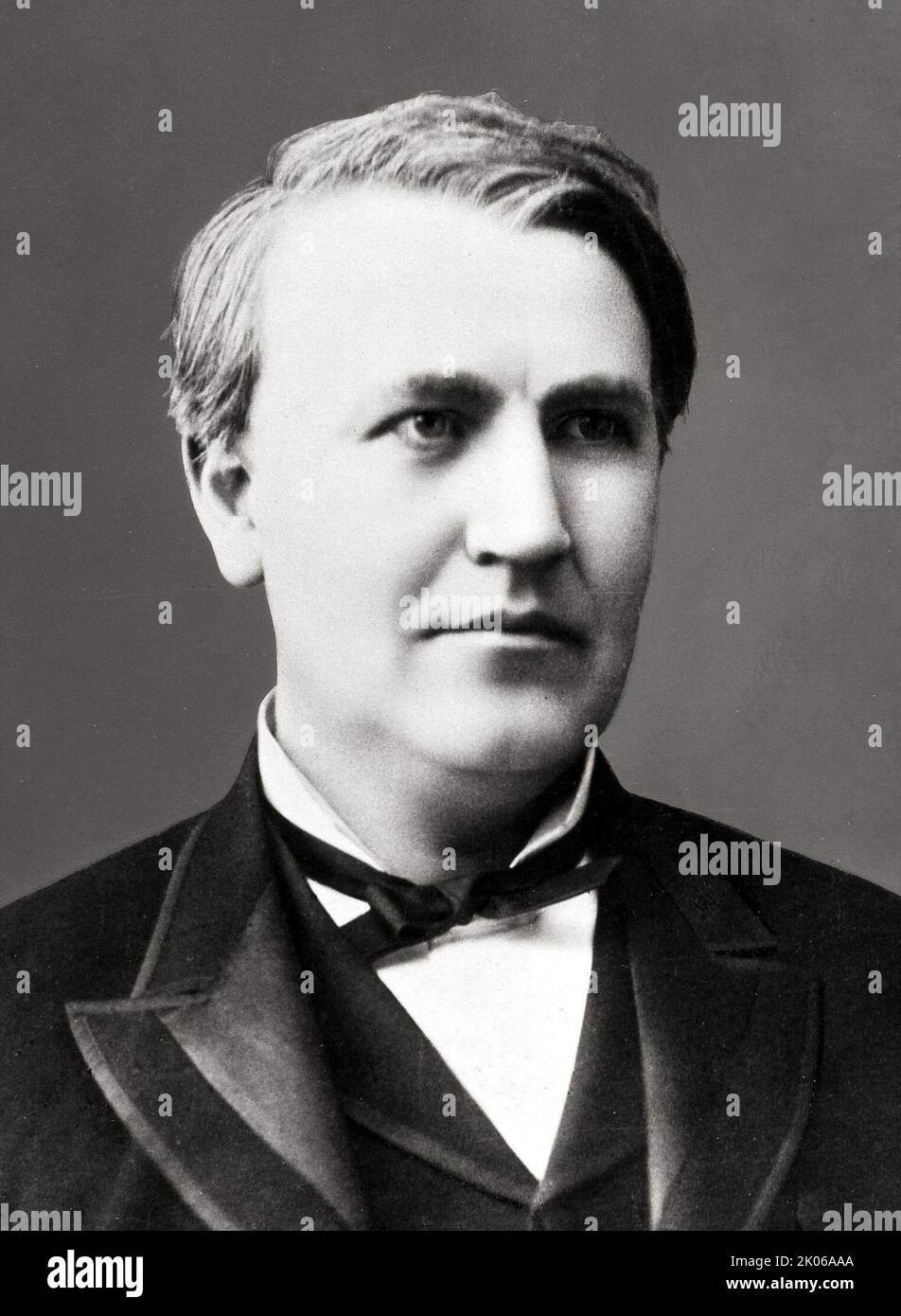 Porträt von Thomas Edison c 1882 Stockfoto