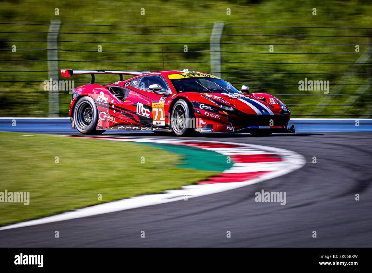 71 DEZOTEUX Franck (Fra), RAGUES Pierre (Fra), AUBRY Gabriel (Fra), Spirit of Race, Ferrari 488 GTE EVO, Aktion während der 6 Stunden von Fuji 2022, 5. Runde der FIA-Langstrecken-Weltmeisterschaft 2022 auf dem Fuji Speedway vom 8. Bis 11. September 2022 in Fuji, Japan - Foto Paulo Maria / DPPI Stockfoto