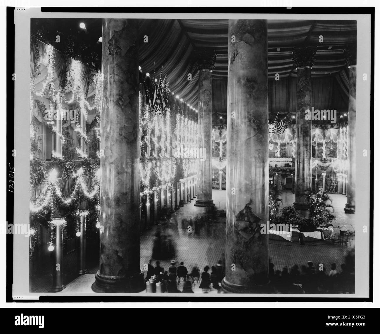 Antrittsdekorationen, Einweihung von McKinley, Pension Building, 1898. Stockfoto