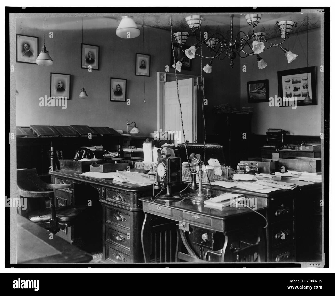 Büro des Weißen Hauses, Washington, D.C., zwischen 1889 und 1906. Stockfoto