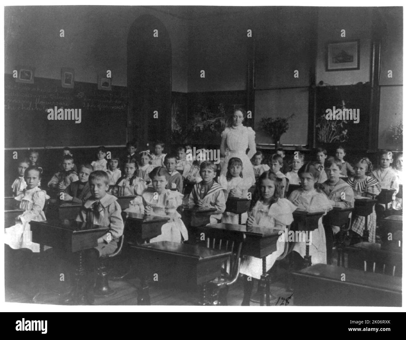 Klassenzimmern in öffentlichen Schulen in Washington, D.C.: Allgemeine Klassenzimmern, 1. Division, (1899?). Stockfoto