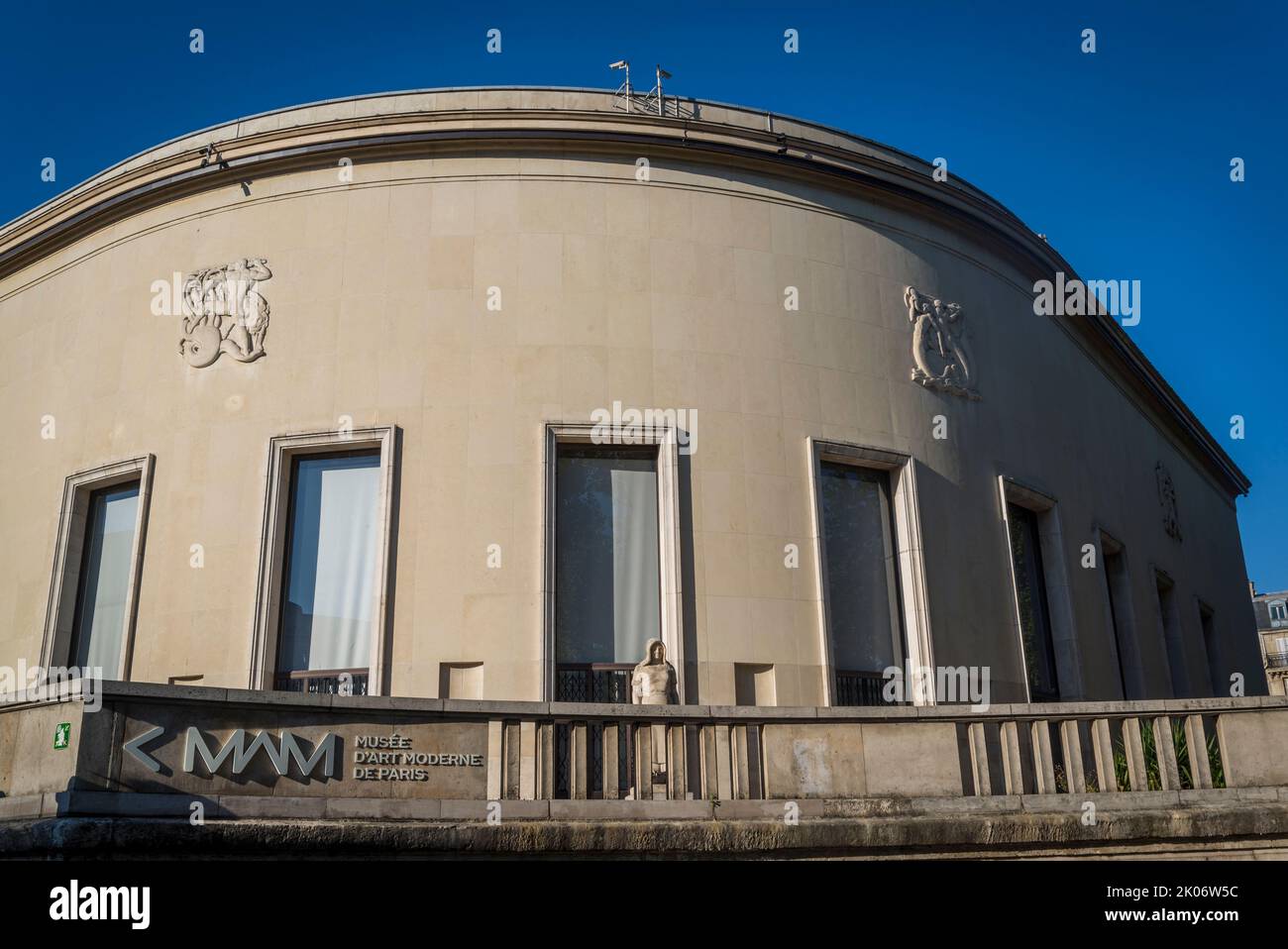 Museum für Moderne Kunst, Musée d'Art Moderne de Paris, ein großes Stadtmuseum, das der modernen und zeitgenössischen Kunst des 20.. Und 21.. Jahrhunderts gewidmet ist, Stockfoto