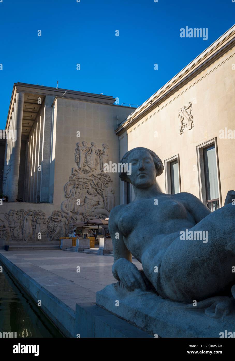 Museum für Moderne Kunst, Musée d'Art Moderne de Paris, ein großes Stadtmuseum, das der modernen und zeitgenössischen Kunst des 20.. Und 21.. Jahrhunderts gewidmet ist, Stockfoto