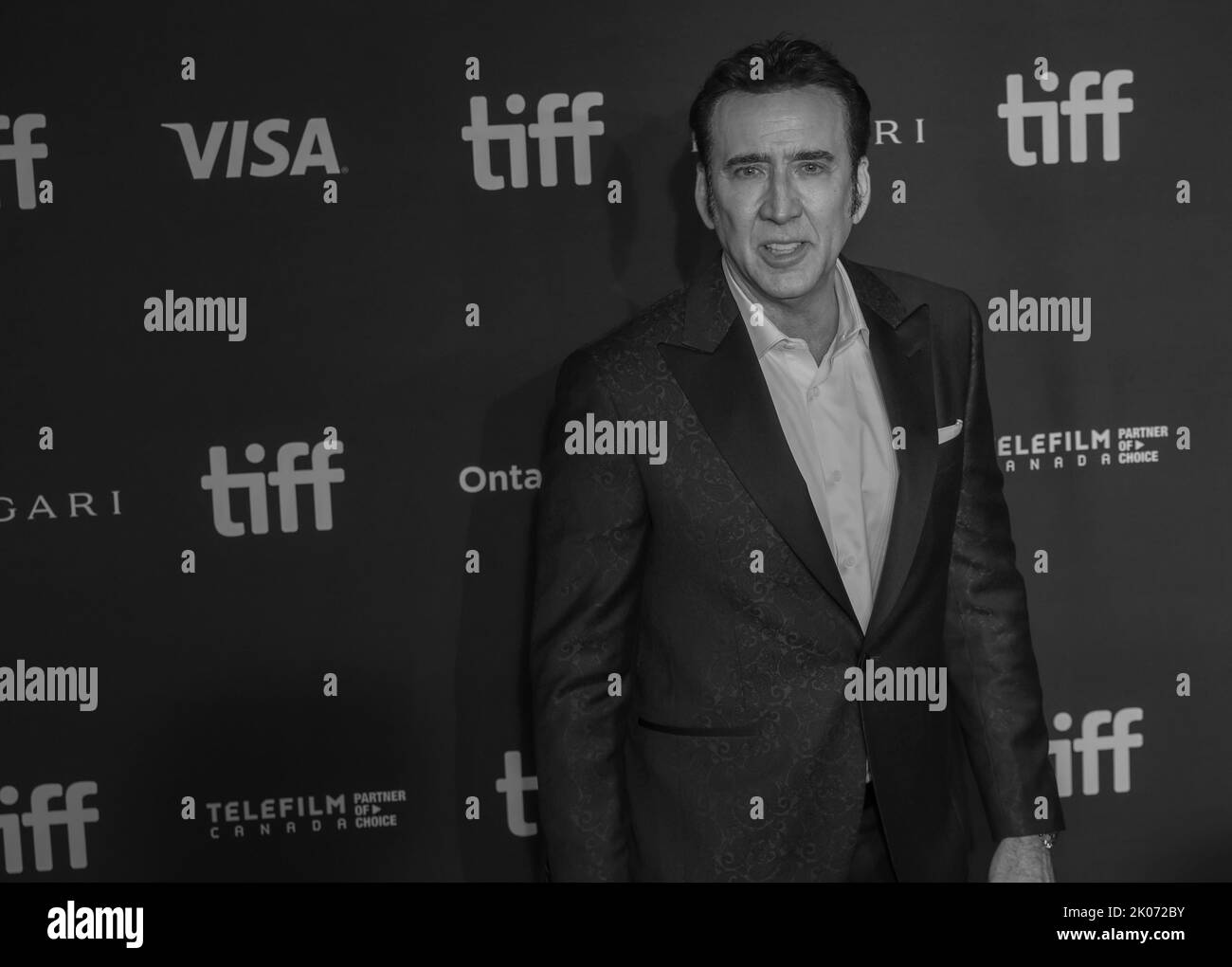 Toronto, Kanada. 9.. September 2022. Nichola Cage attends2022 Toronto International Film Festival - 'Butcher's Crossing' Premiere Credit: Sharon Dobson/Alamy Live News Stockfoto