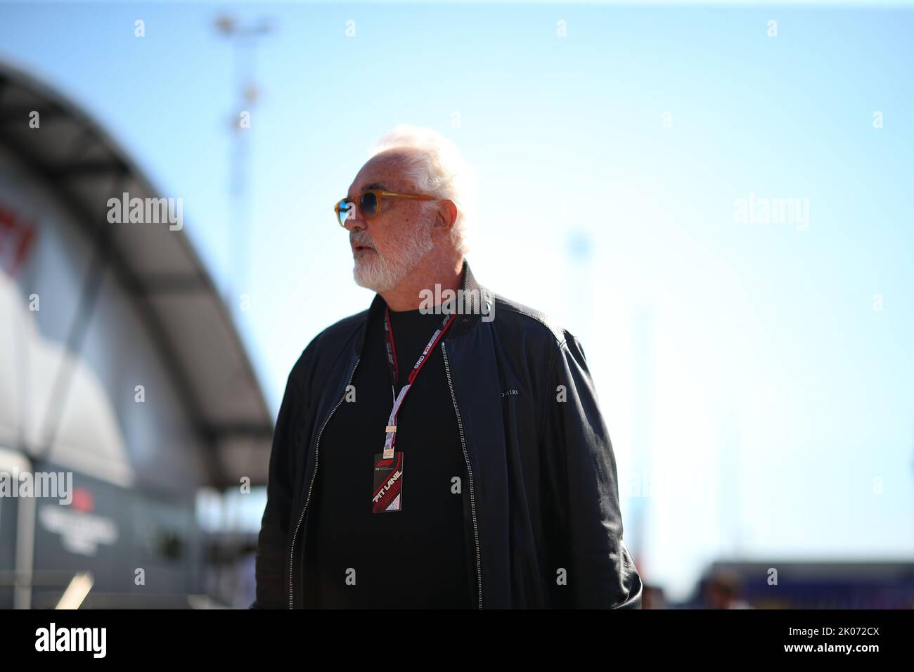 Flavio Briatore Botschafter der Formula 1 Group, während des italienischen GP, 8-11. September 2022 auf der Rennstrecke in Monza, Formel 1 Weltmeisterschaft 2022. Stockfoto