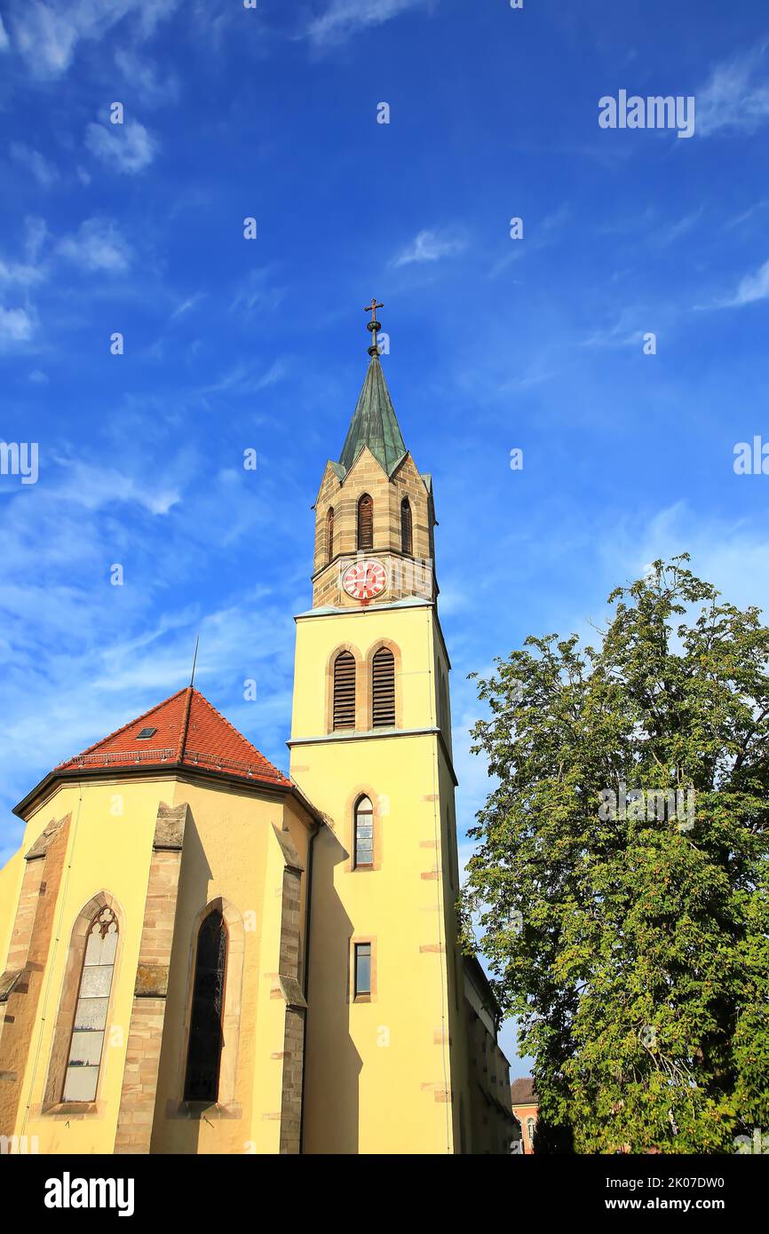 Sankt Willibald ist eine Sehenswürdigkeit in Weissenburg. Weissenburg-Gunzenhausen, Mittelfranken, Bayern, Deutschland Stockfoto