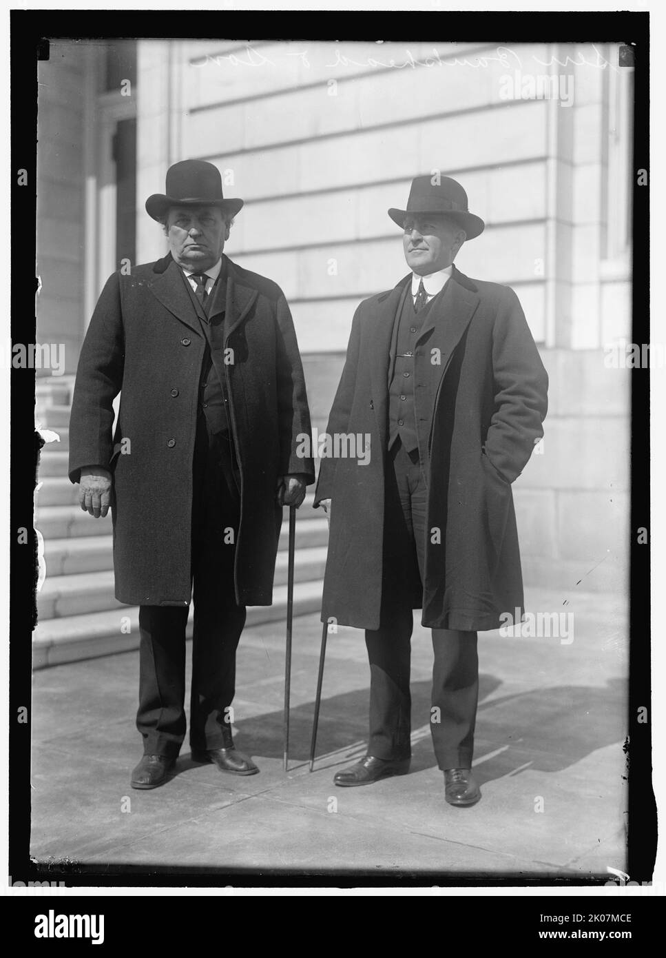 John Hollis Bankhead und Sohn William B. Bankhead, zwischen 1913 und 1917. Amerikanische Politiker. Stockfoto