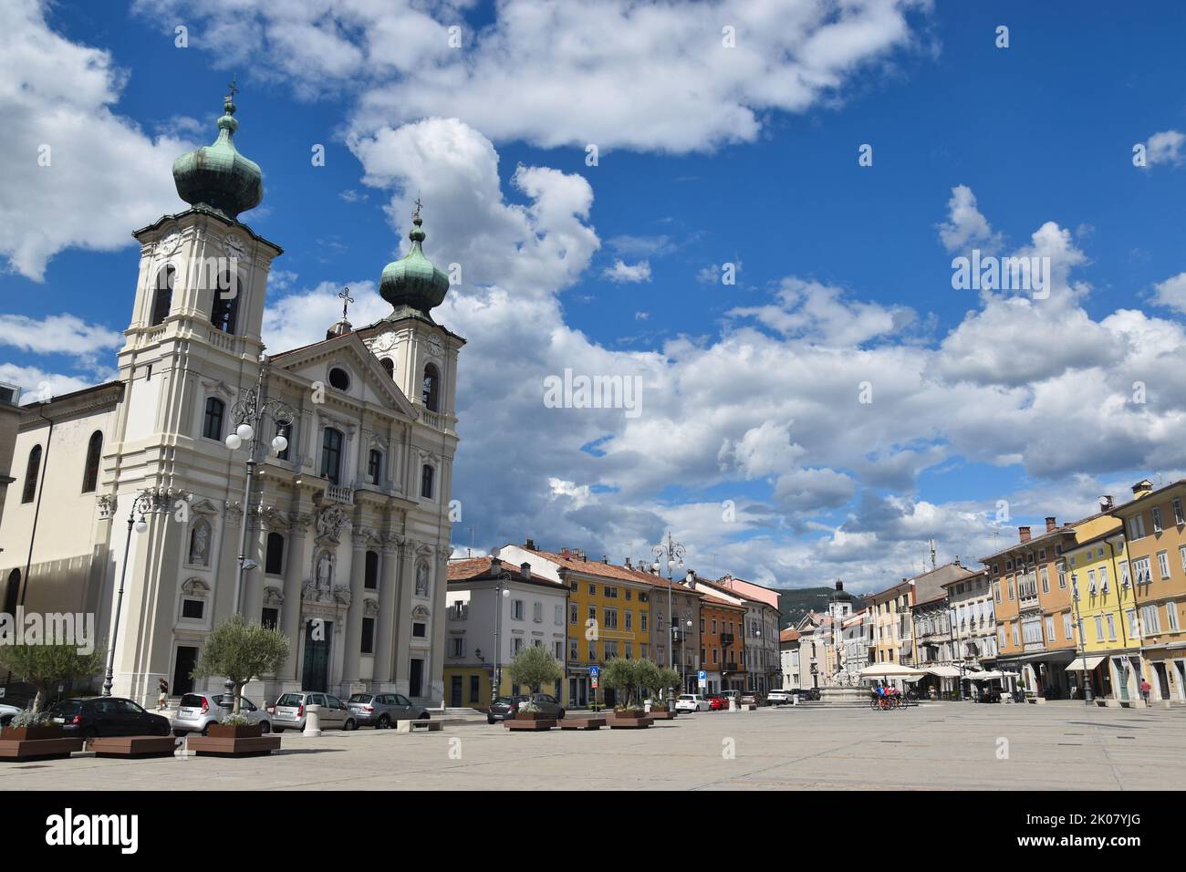 Das Zentrum von Gorizia, Italien. Grenzstadt mit Nova Gorica/Slowenien Stockfoto