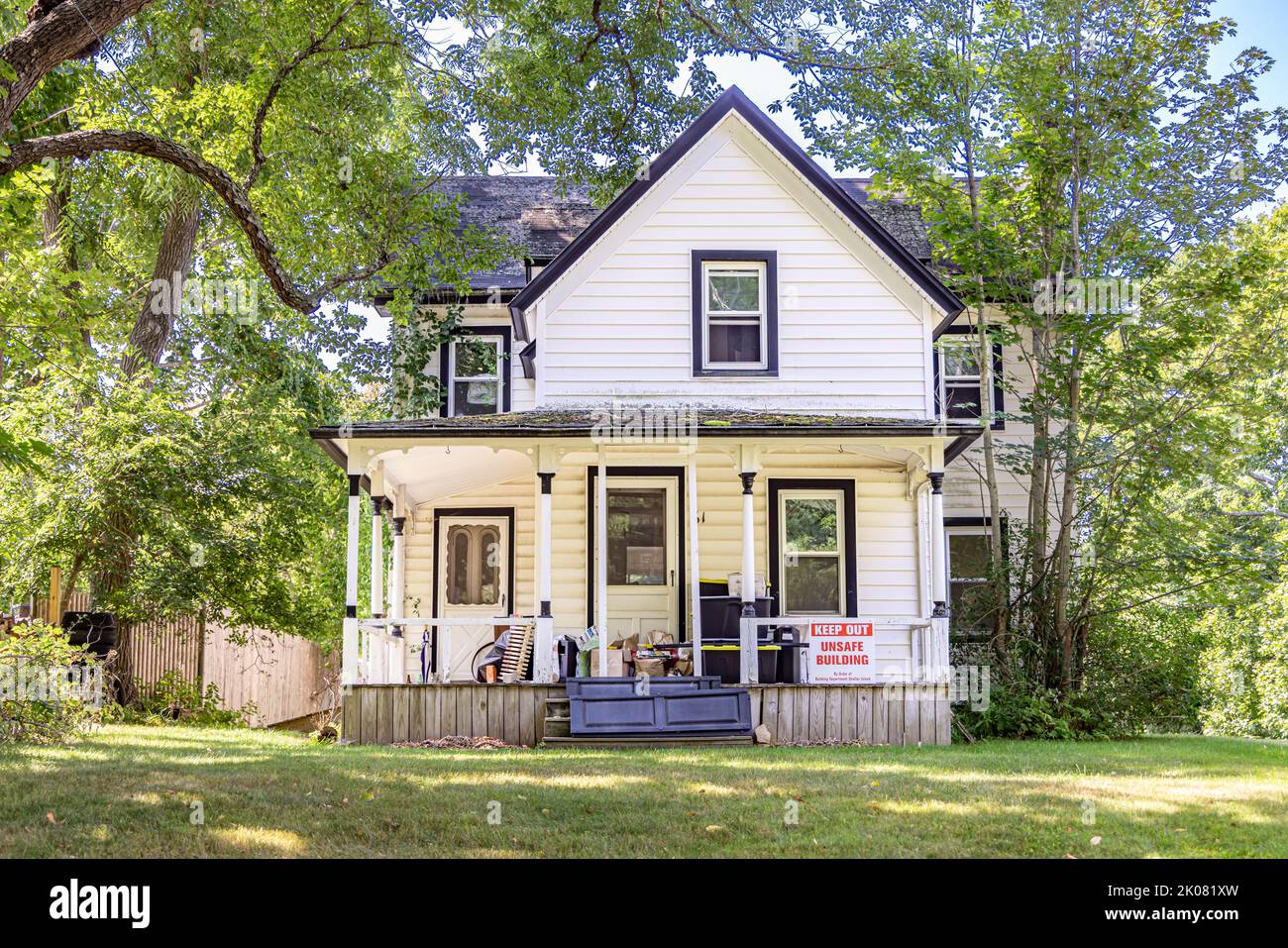 Zuhause auf 61 North Menantic Road, Shelter Island, NY Stockfoto
