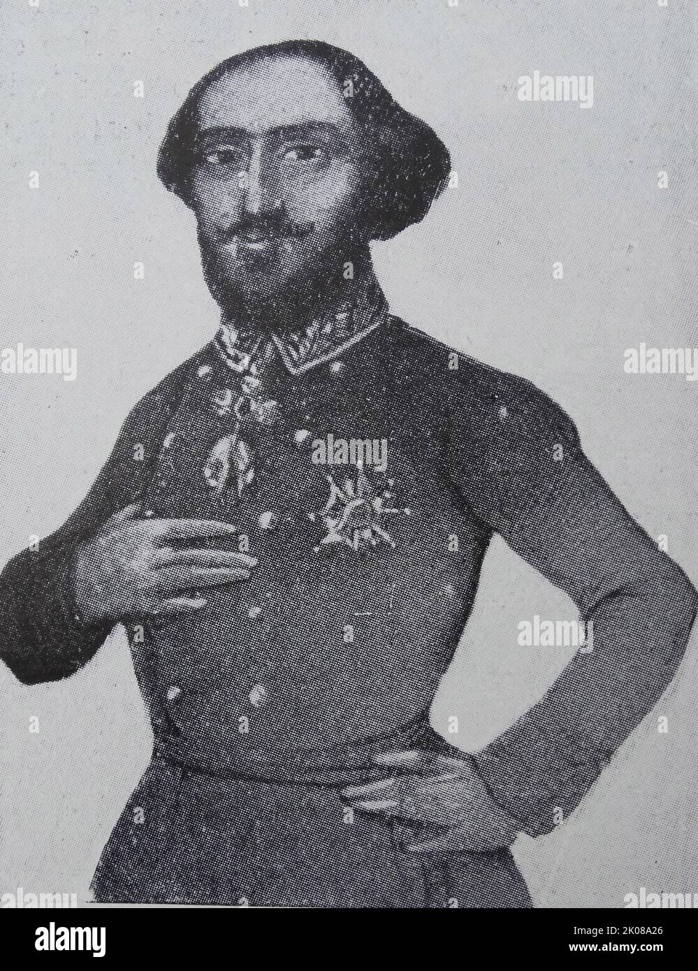 Carlos Luis Maria de Borbon (31. Januar 1818 - 13. Januar 1861) war nach dem Verzicht seines Vaters im Jahr 1845 der Karlistenanwärter auf den Thron Spaniens unter dem Namen Carlos VI. Er verwendete den Titel Conde de Montemolin (Graf von Montemolin) Stockfoto