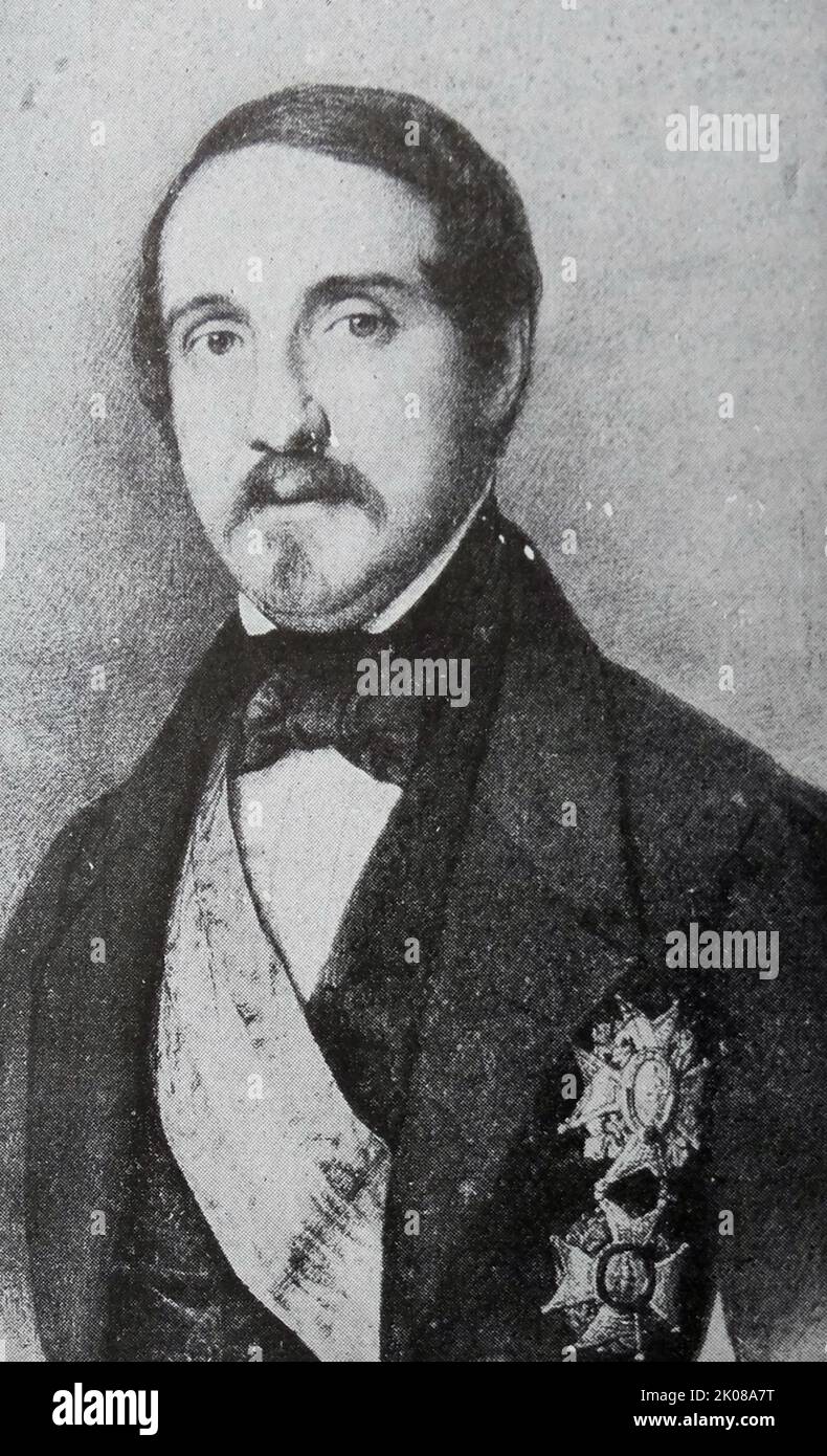 Leopoldo O'Donnell y Jorris, 1. Herzog von Tetuan, GE (12. Januar 1809 - 5. November 1867), war ein spanischer General und Staatsmann, der mehrmals Premierminister von Spanien war Stockfoto