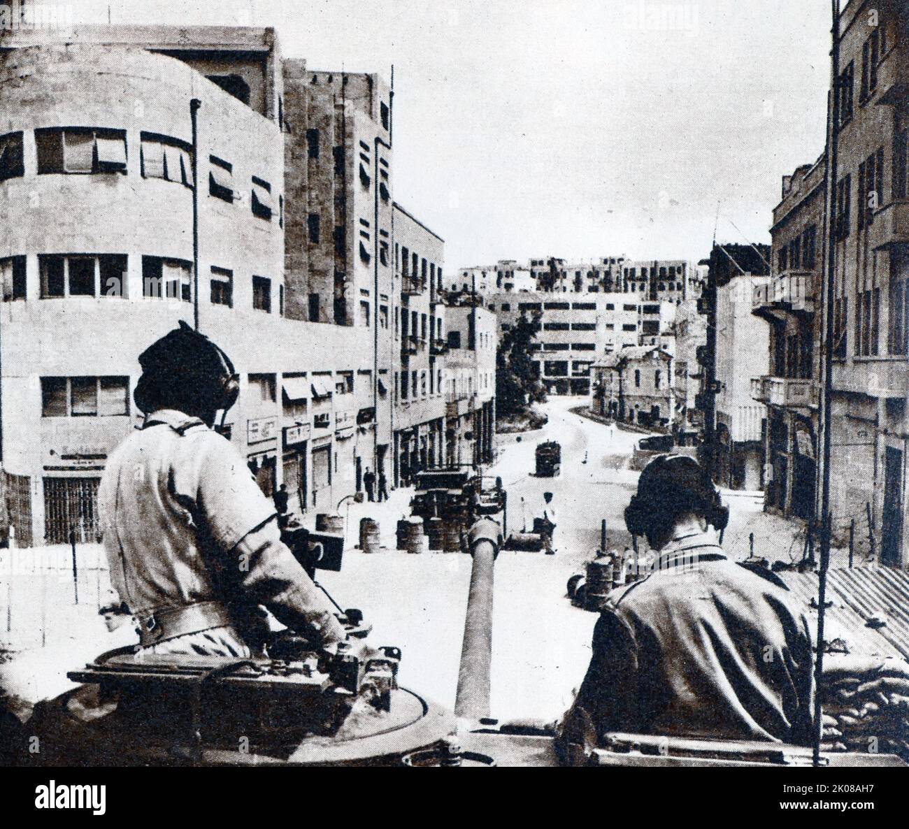 Die letzten Tage des Mandats in Palästina Britische Soldaten