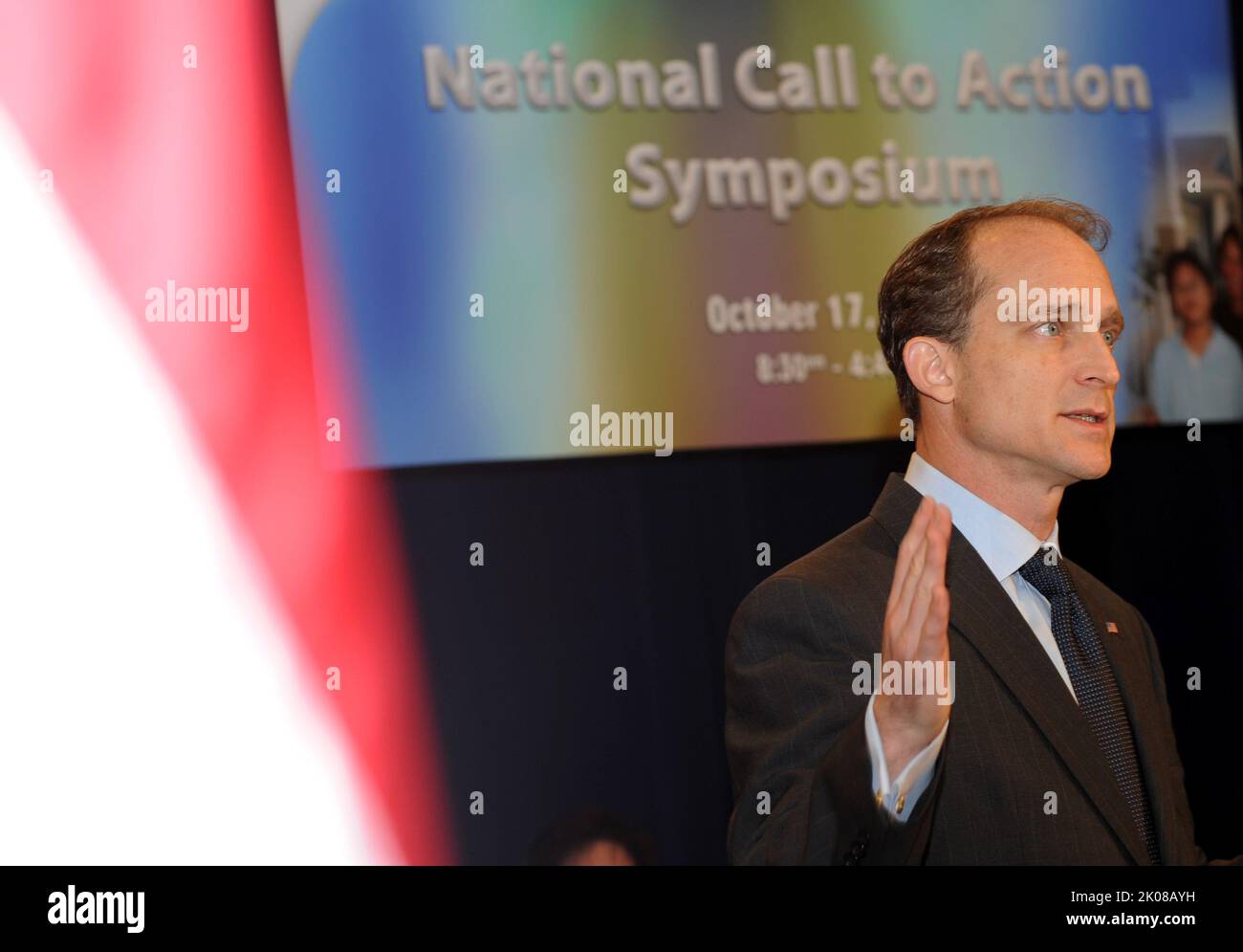 Nationales Call to Action Symposium - vom HUD gesponsertes nationales Call to Action Symposium zur Regulierungsreform zur Förderung der Produktion von bezahlbarem Wohnraum. National Call to Action Symposium Subject, von HUD gesponsertes National Call to Action Symposium on Regulatory Reform designed to propaging production of Affordable housing. Stockfoto