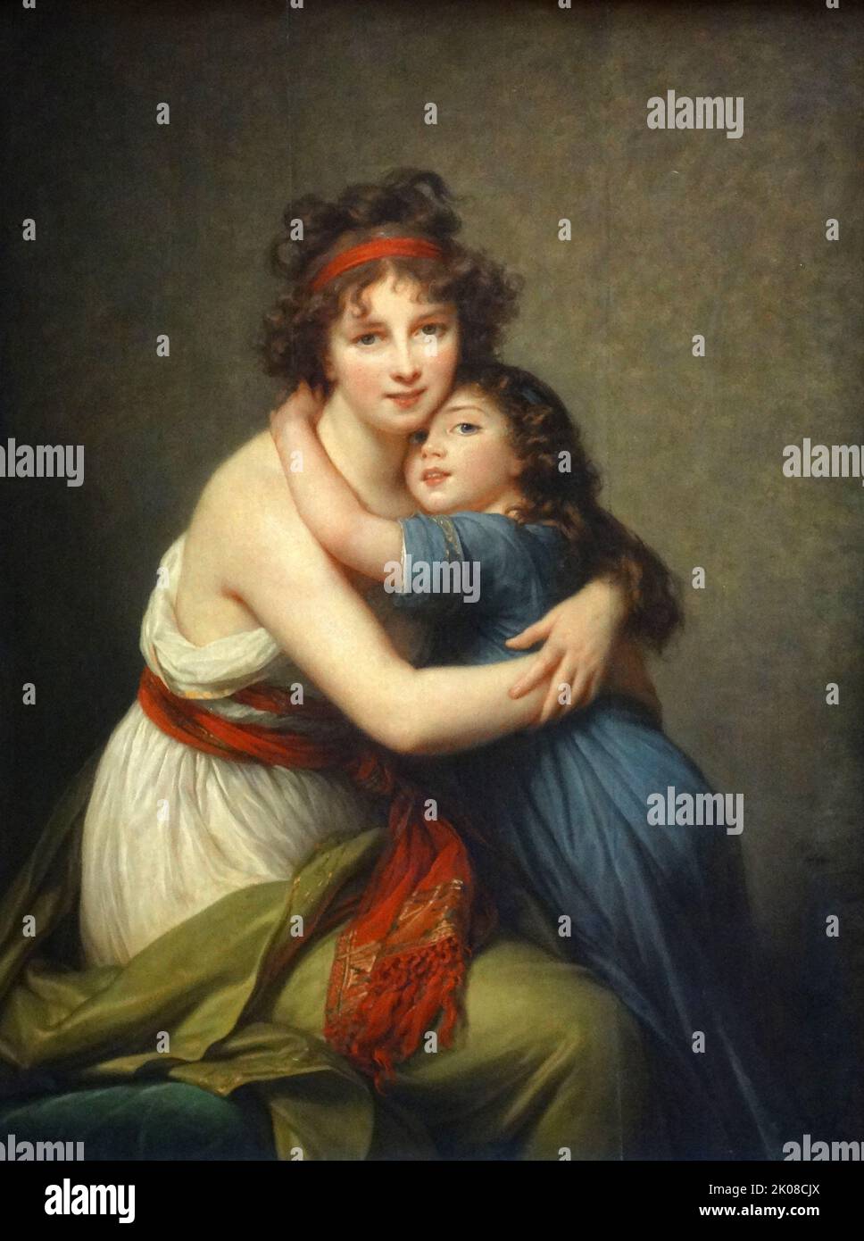 Madame Vigee Le Brun et sa fille, Jeanne-Lucie-Louise, 1789 von Elisabeth Louise Vigee Le Brun (16. April 1755 - 30. März 1842) war eine französische Porträtmalerin, insbesondere von Frauen, Ende des 18.. Und Anfang des 19.. Jahrhunderts Stockfoto