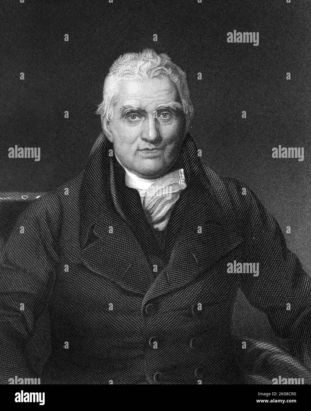 John Scott, 1. Earl of Eldon, PC, QC, FRS, FSA (4. Juni 1751 - 13. Januar 1838) war ein britischer Rechtsanwalt und Politiker. Zwischen 1801 und 1806 und zwischen 1807 und 1827 war er Lord High Chancellor von Großbritannien Stockfoto