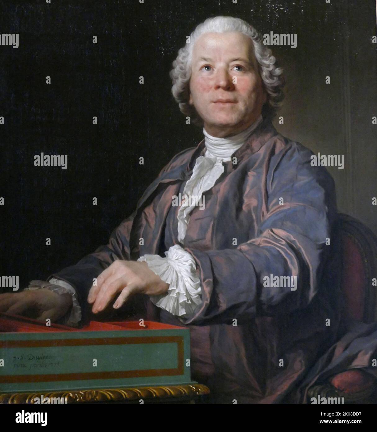 Christoph Willibald von Gluck, 1775, von Joseph-Siffred Duplessis (22. September 1725 - 1. April 1802) war ein französischer Maler, der für die Klarheit und Unmittelbarkeit seiner Porträts bekannt war. Christoph Willibald (2. Juli 1714 - 15. November 1787) war Komponist der italienischen und französischen Oper in der frühen Klassik Stockfoto