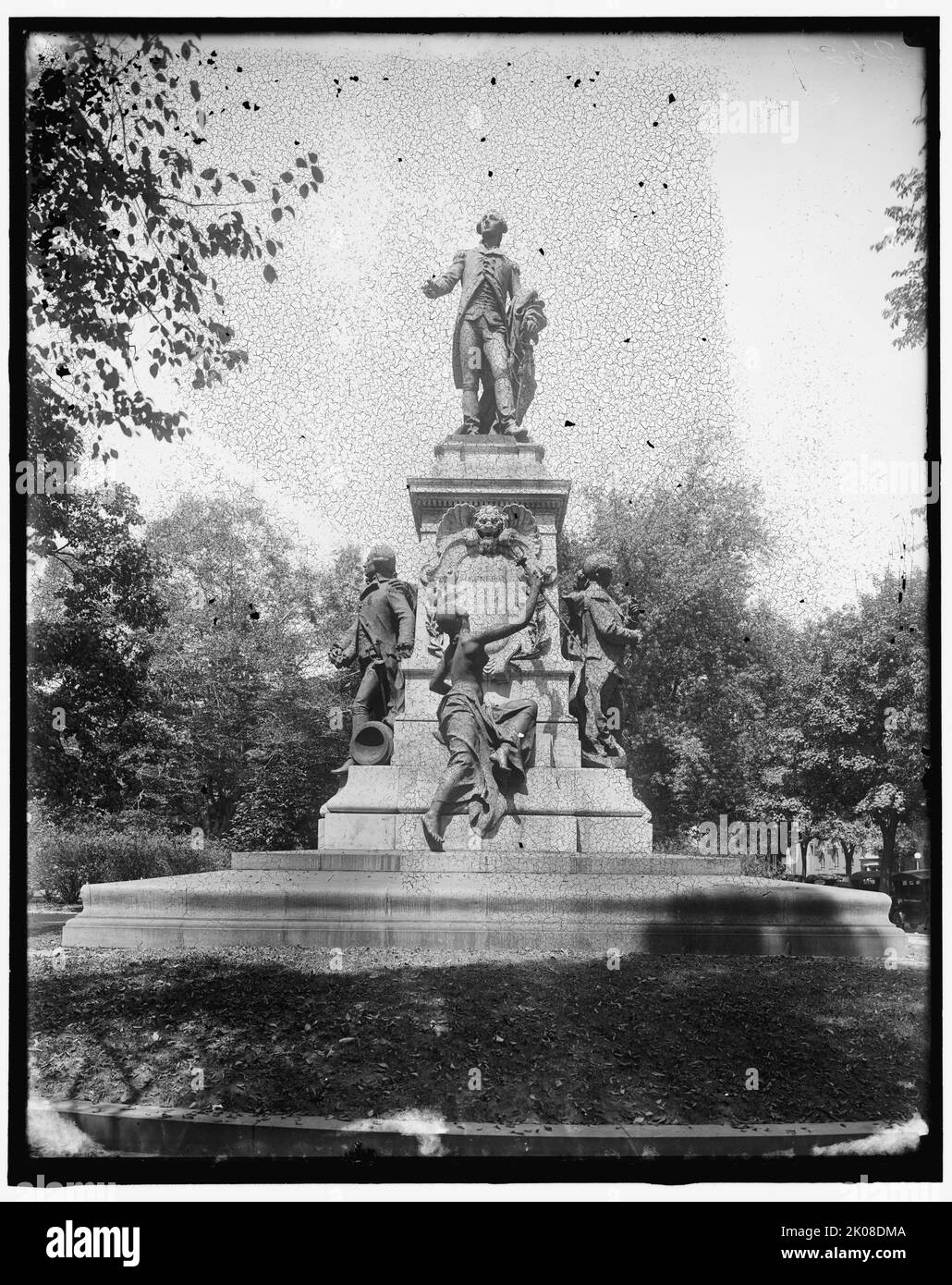 Lafayette Statue, zwischen 1910 und 1920. Stockfoto