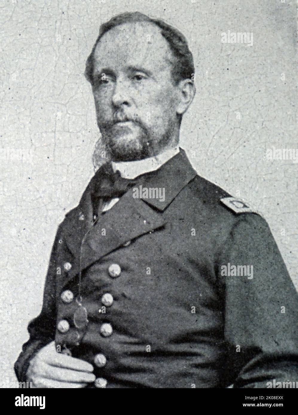 Commander R. C. P. Rodgers. John Rodgers (8. August 1812 - 5. Mai 1882) war ein Admiral in der United States Navy. Er begann seine Marinekarriere als Kommandant im amerikanischen Bürgerkrieg und wurde während seines Postbellum-Dienstes zum Admiral Stockfoto