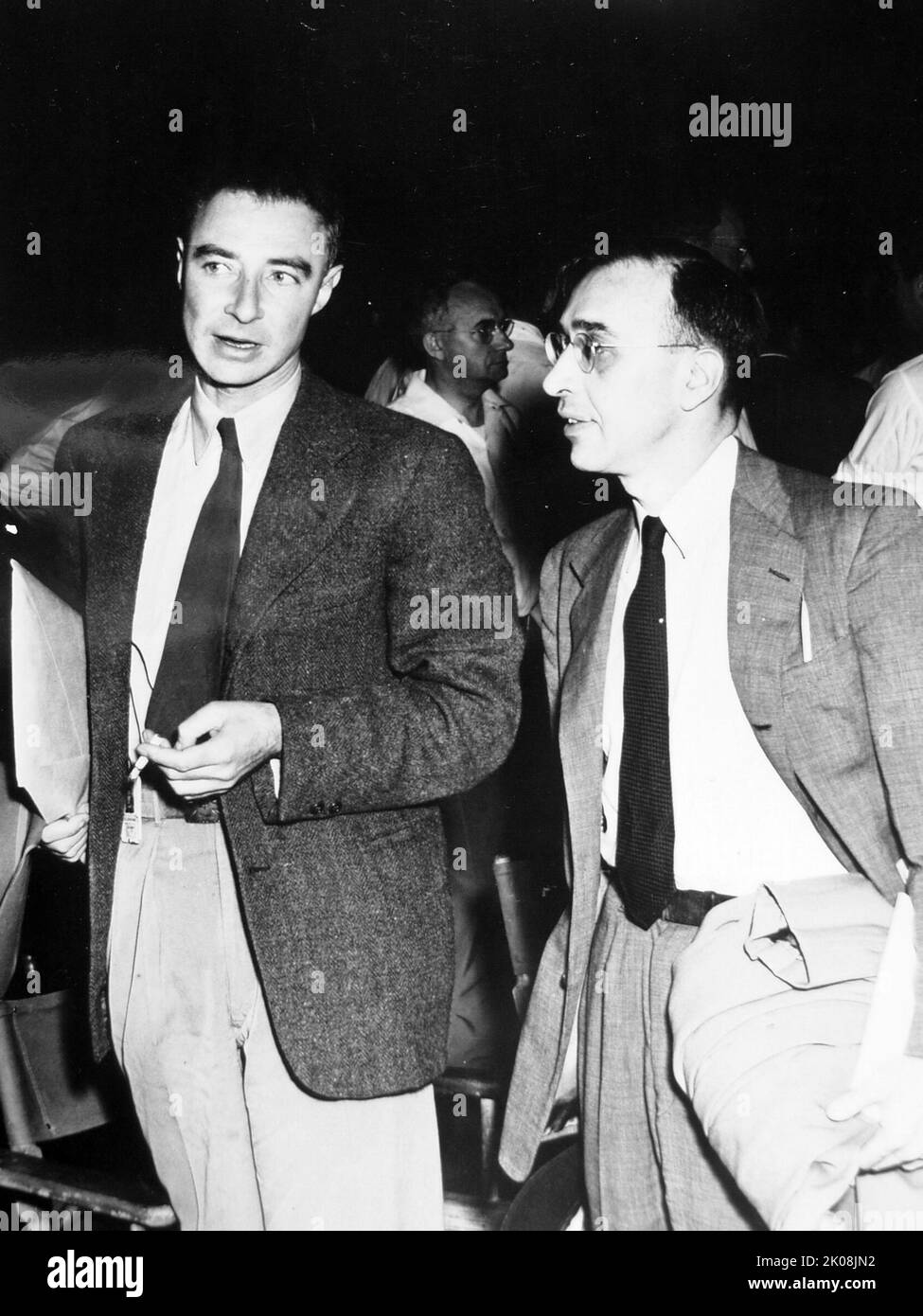 Physiker, J. Robert Oppenheimer und Gregory breit Stockfoto