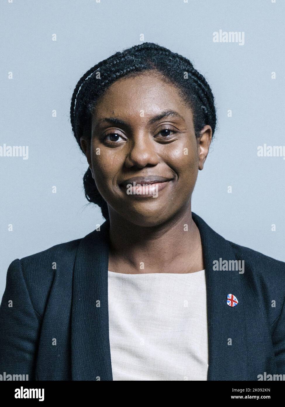 Kemi Badenoch ist konservativer Abgeordneter für Saffron Walden und wird erneut zum Staatssekretär für internationalen Handel ernannt. Stockfoto