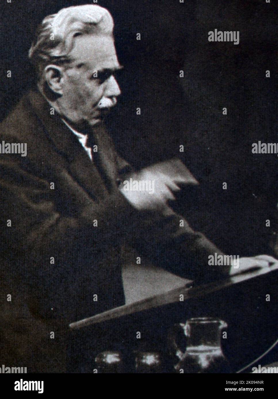 Neunundfünfzig Nationen auf Flushing Meadow. New York, 1949. Dr. Manuisky, der ukrainische Delegierte. Stockfoto