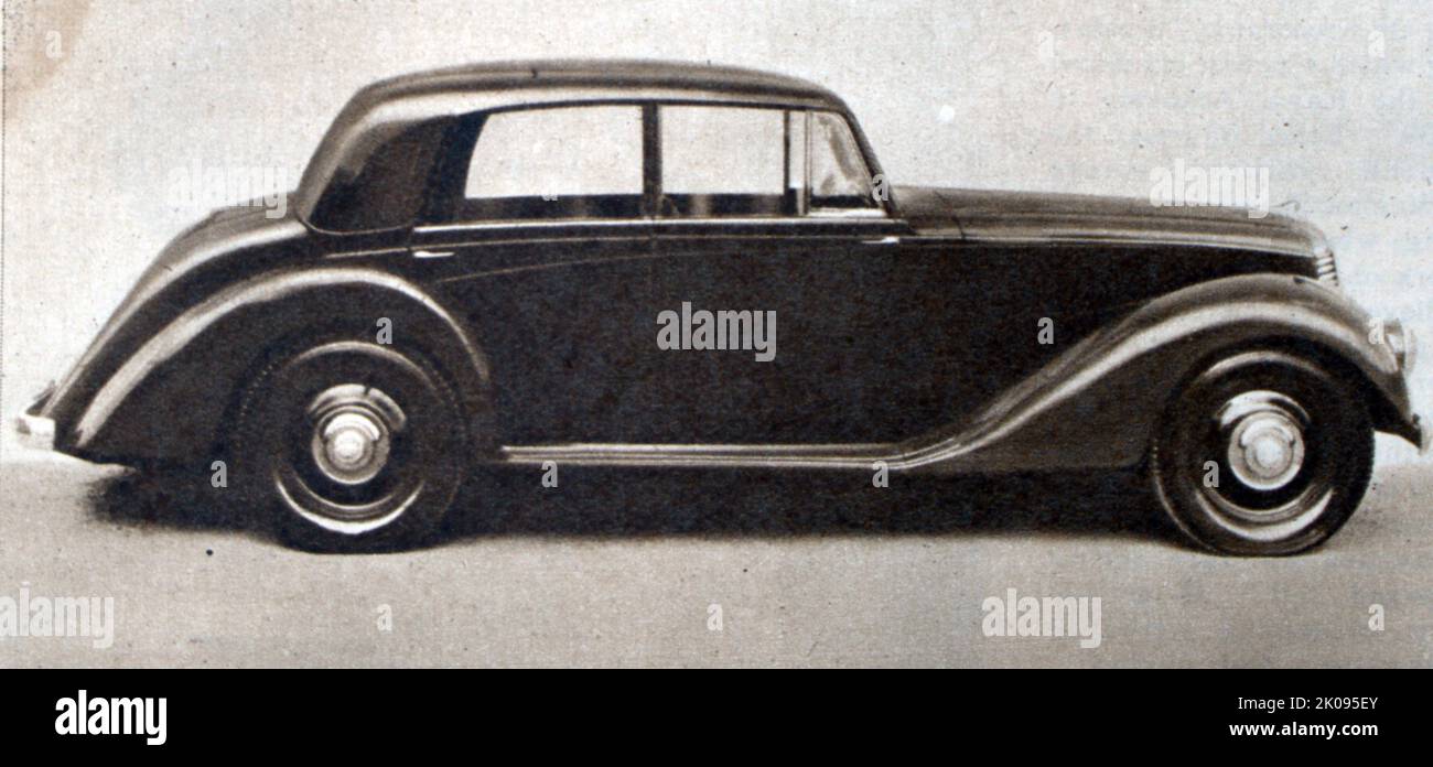 Der Armstrong Siddeley Whitley ist ein großes Automobil der Nachkriegszeit für Sportlimousinen und eine Version der 16/18 ps-Serie, die zwischen 1946 und 1954 von der britischen Firma Armstrong Siddeley hergestellt wurde. Der Whitley war der letzte seiner Serie, der 1949 erstmals in Produktion ging. Stockfoto