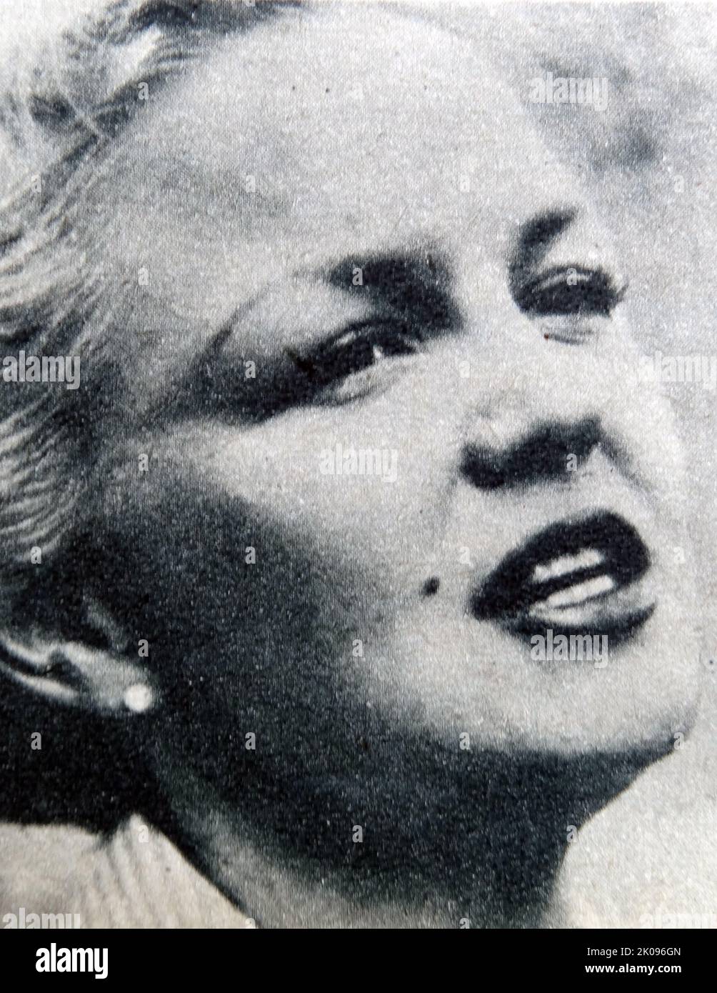 Peggy Lee. Norma Deloris Egstrom (26. Mai 1920 - 21. Januar 2002) war eine amerikanische Jazz- und Popmusiksängerin, Songwriterin, Komponistin und Schauspielerin, die sich über sieben Jahrzehnte erstreckte. Stockfoto