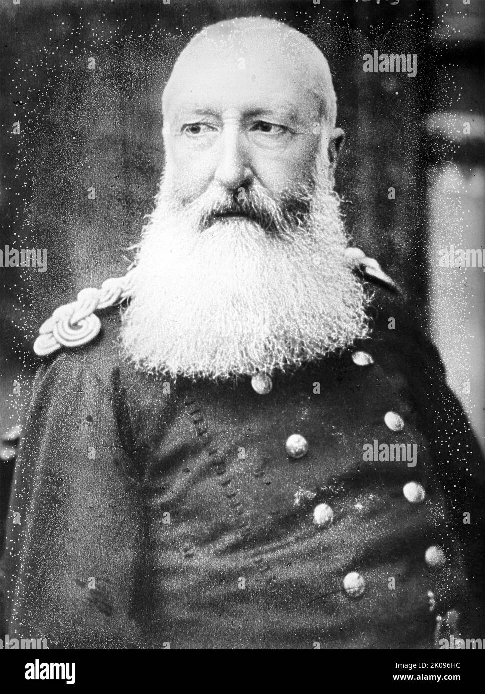 Leopold II. (1835 - 1909) war von 1865 bis 1909 der zweite König der Belgier und von 1885 bis 1908 durch seine eigenen Bemühungen der König-Souverän des Kongo-Freistaates. Stockfoto