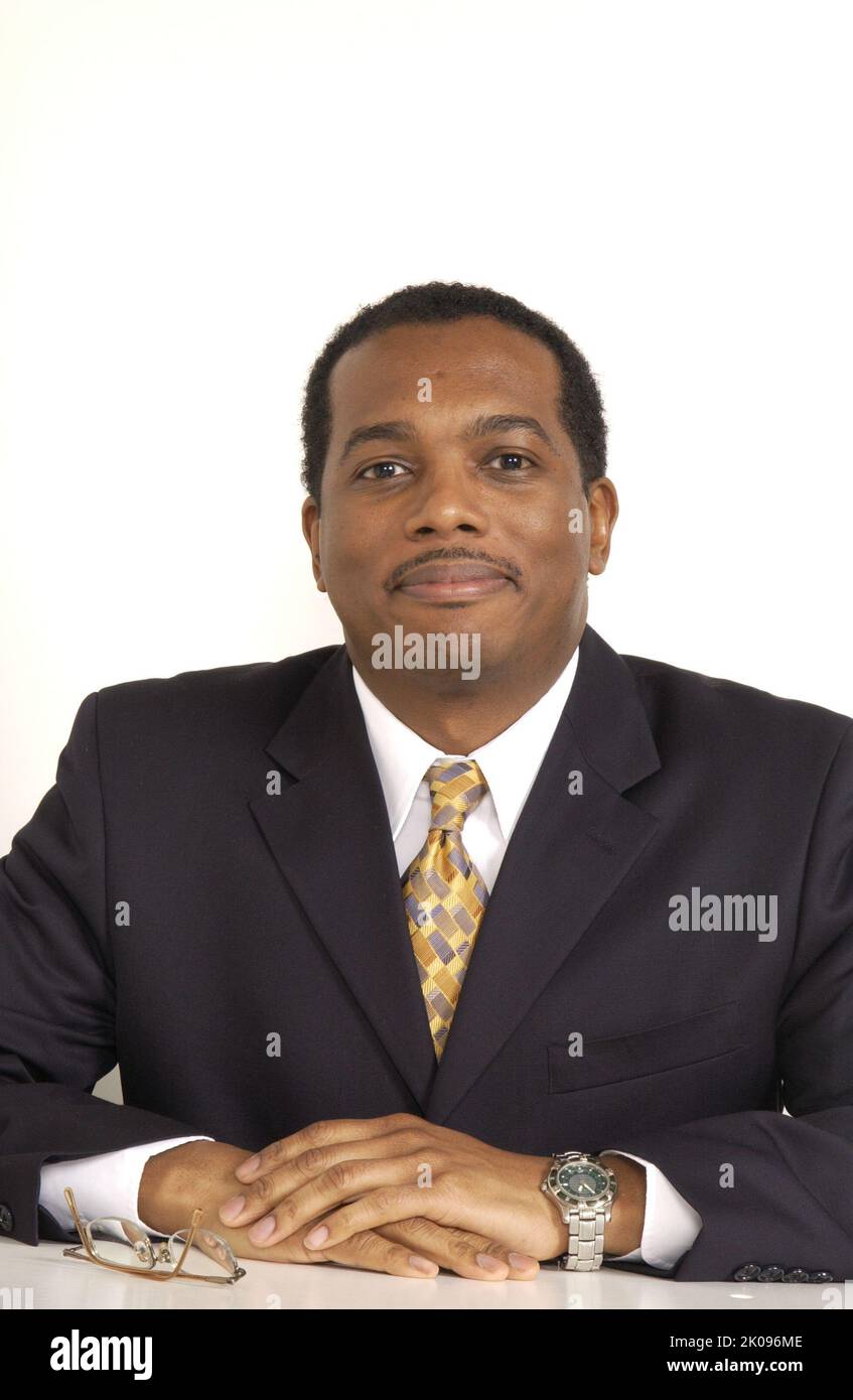 Joel Armstrong, Passfoto - Passfoto von Joel Armstrong, Office of Fair Housing and Equal Opportunity. Joel Armstrong, Passfoto, Passfoto von Joel Armstrong, Büro für Fair Housing und Chancengleichheit. Stockfoto