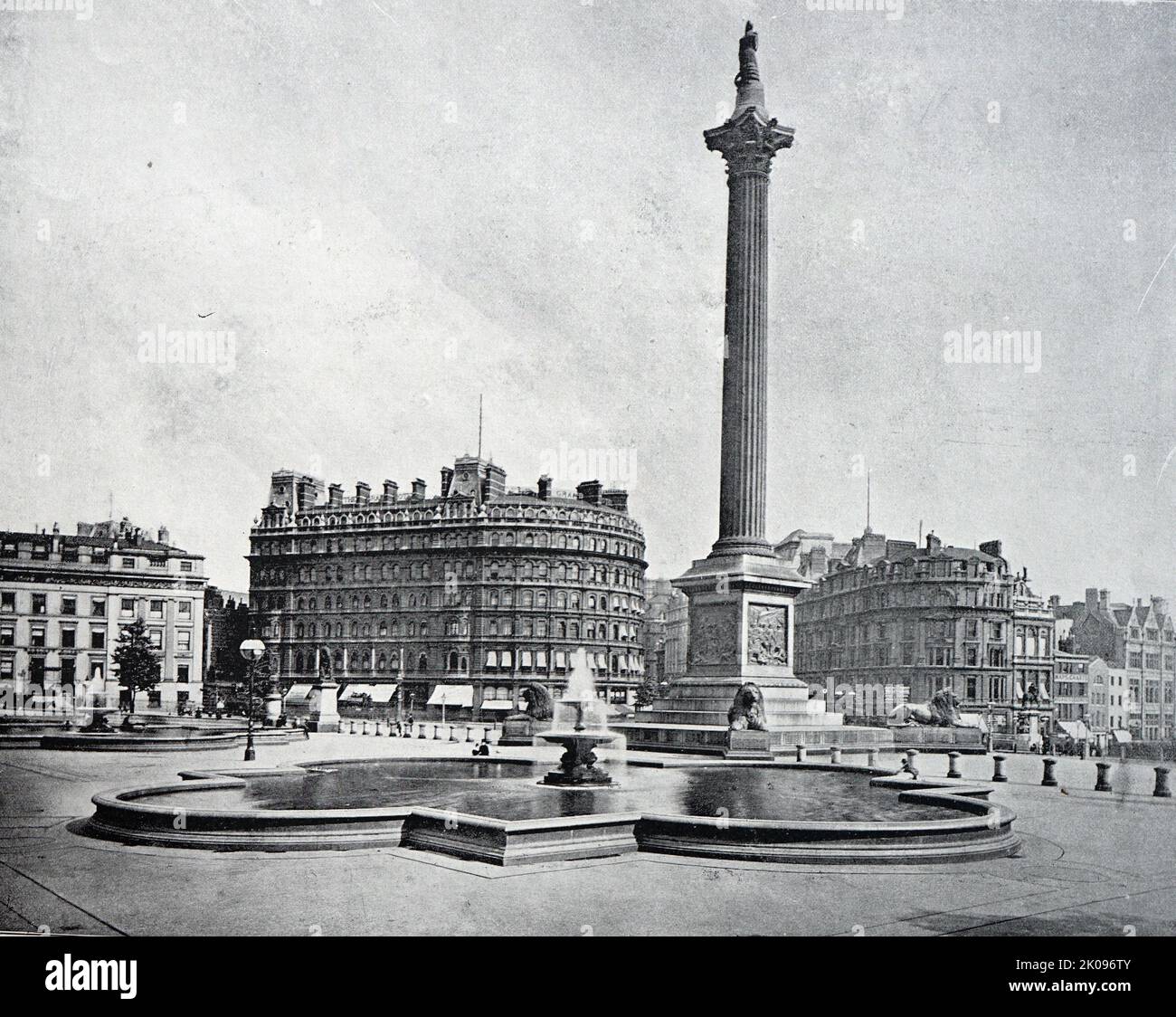 Vintage-Fotografie von London im späten viktorianischen Zeitalter, England, 1895. Stockfoto