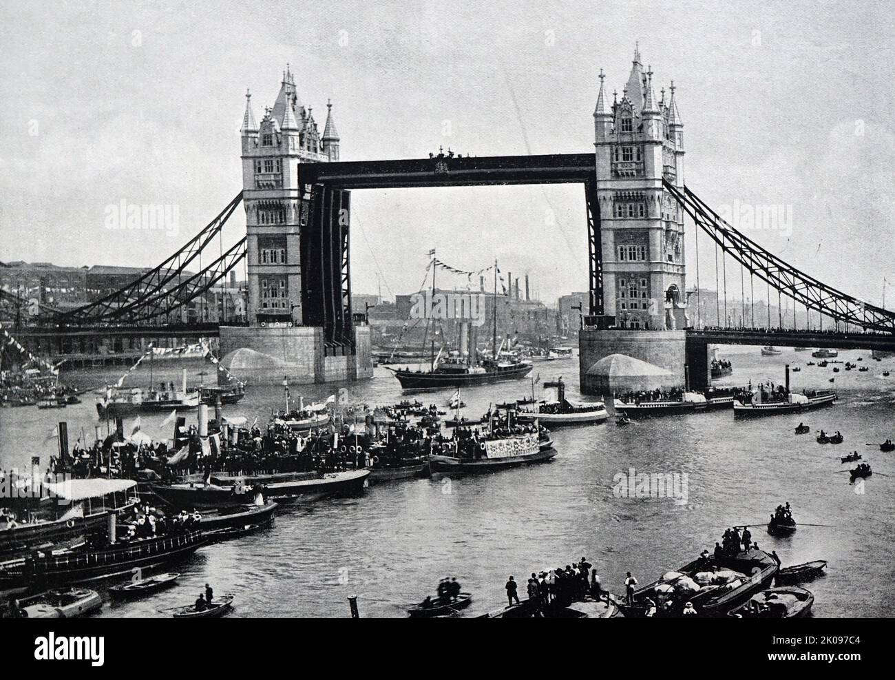 Foto aus der späten viktorianischen Zeit in London, England 1895. Stockfoto