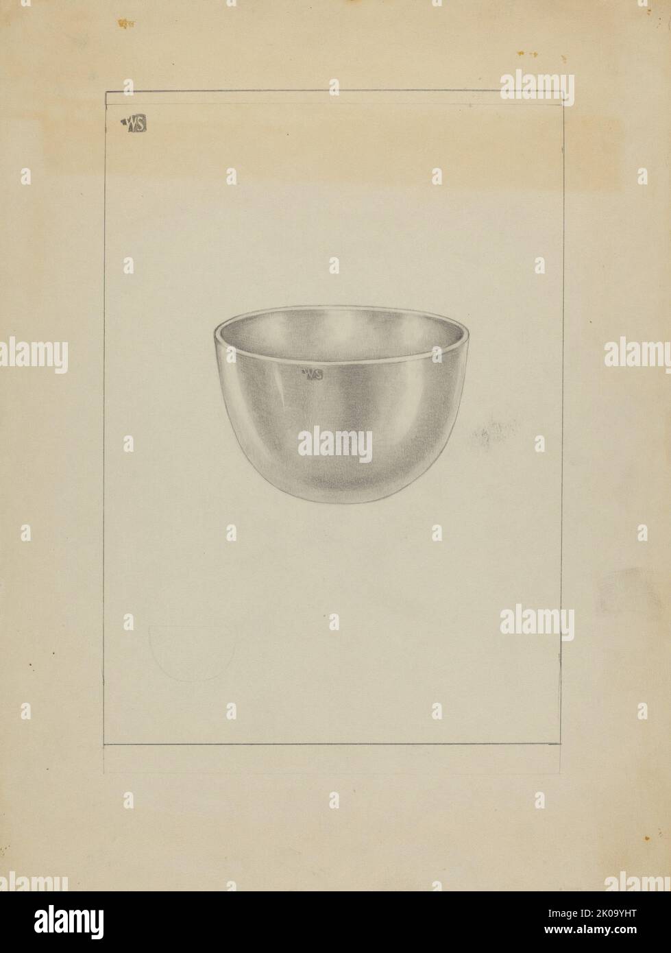 Silver Bowl, 1935/1942. Stockfoto